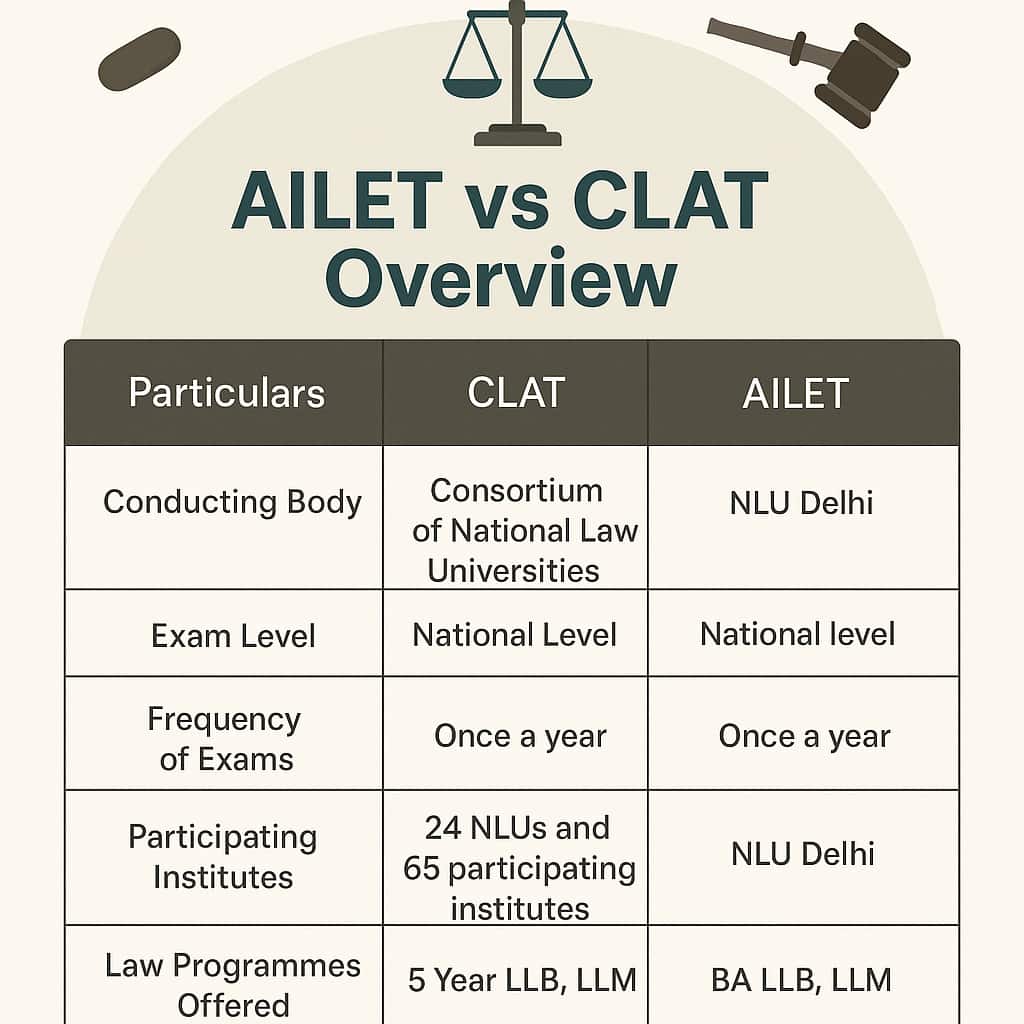 Infographics - AILET vs CLAT 