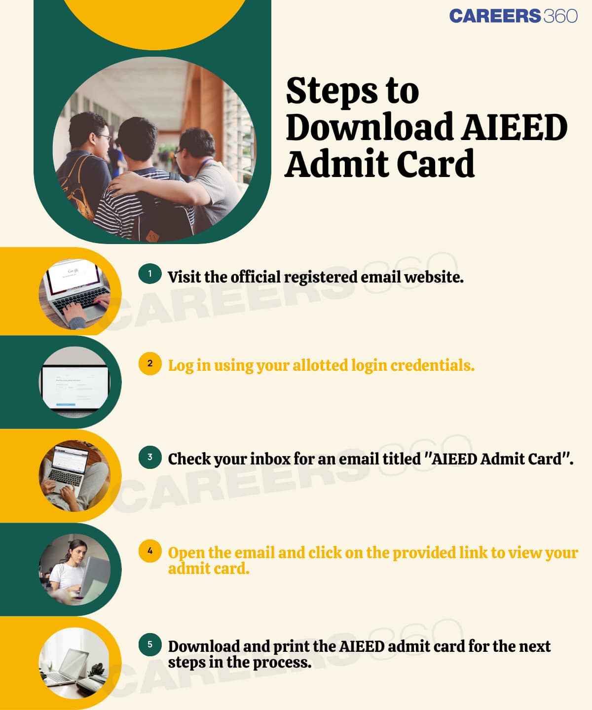 Steps to Download AIEED Admit Card