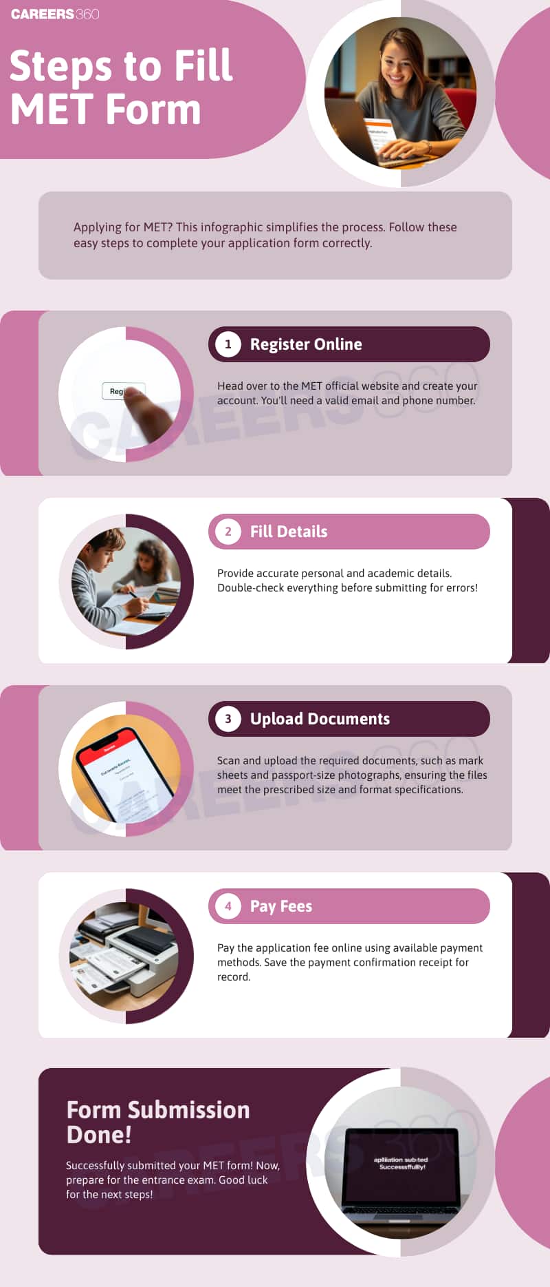 How to fill MET 2026 application form