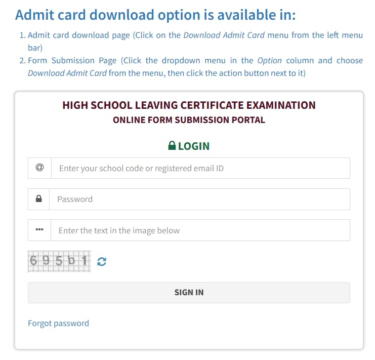 Manipur HSLC Admit Card 2026