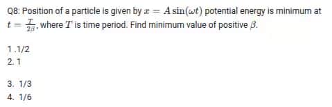 JEE Mains Jan 28 Shift 1 Question