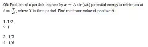 JEE Mains Jan 28 Shift 1 Question