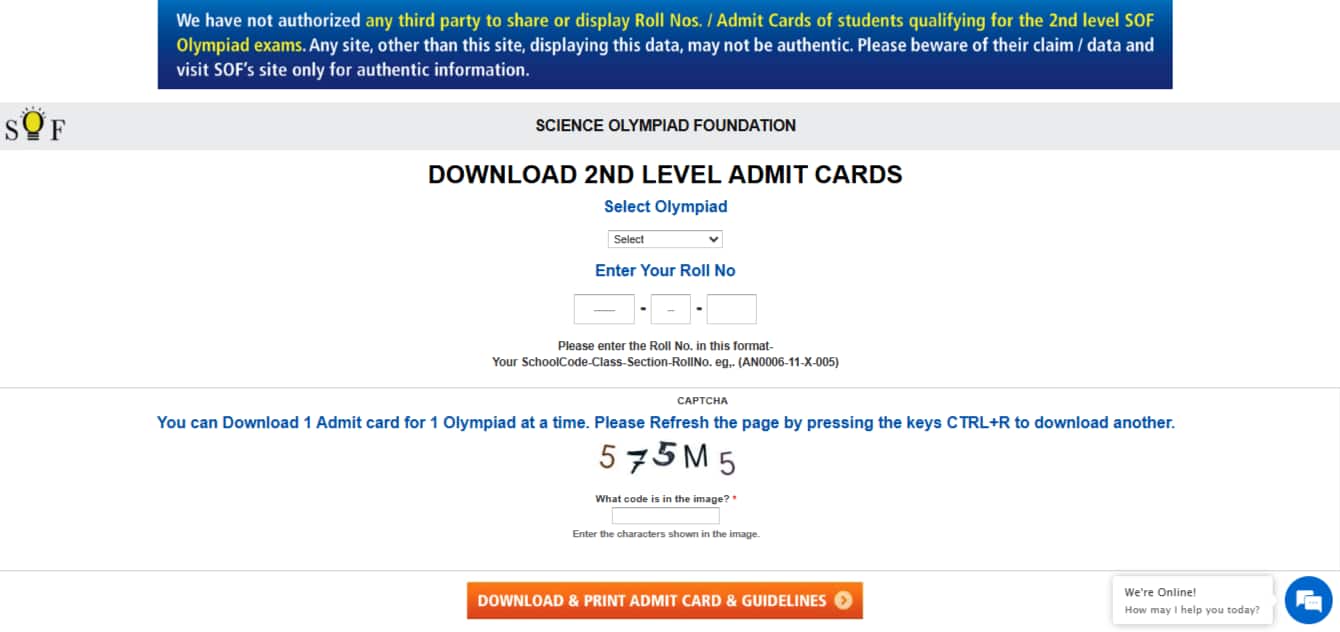 IEO Admit Card 2025-26