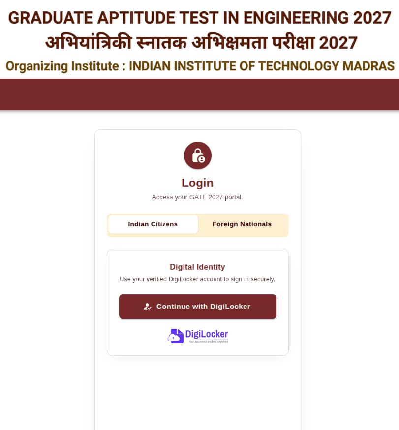 Gate login 2027