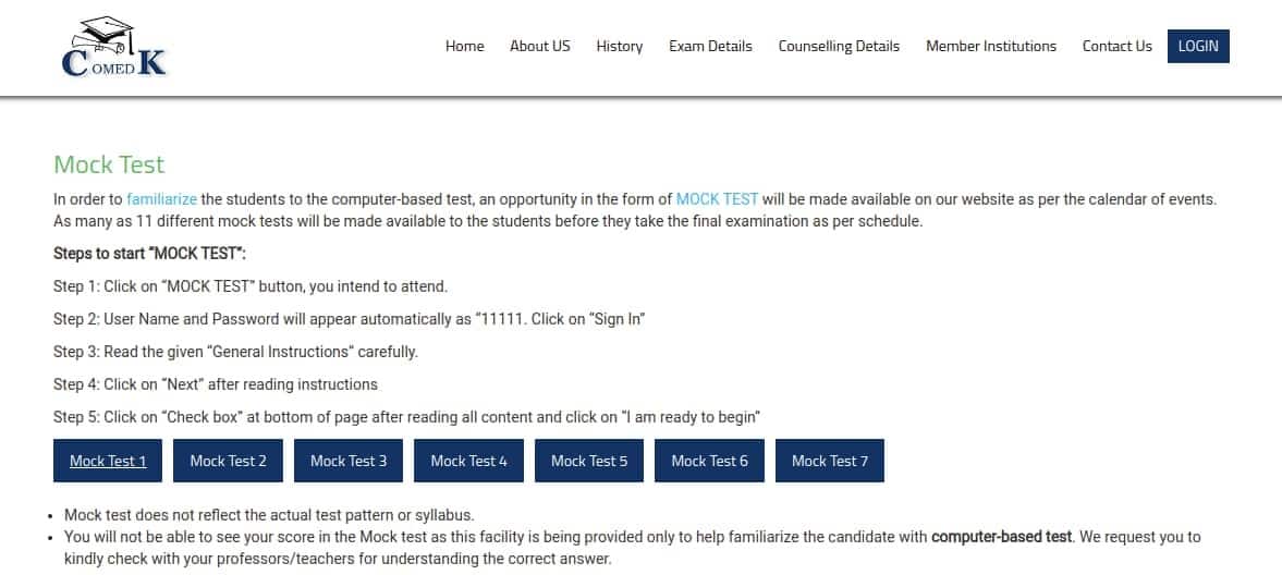 COMEDK_UGET_mock_test