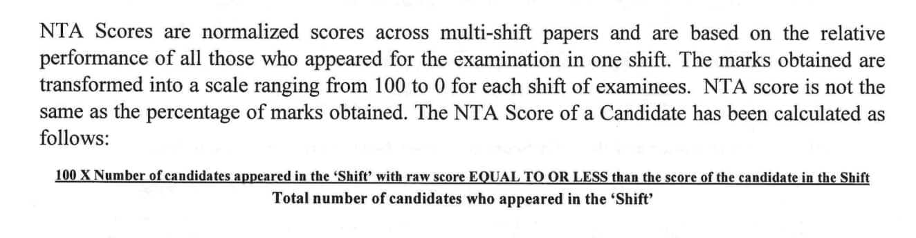 JEE Main Percentile calculator