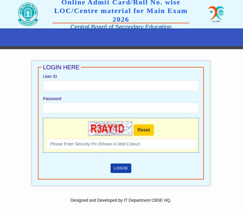 CBSE Admit Card Download