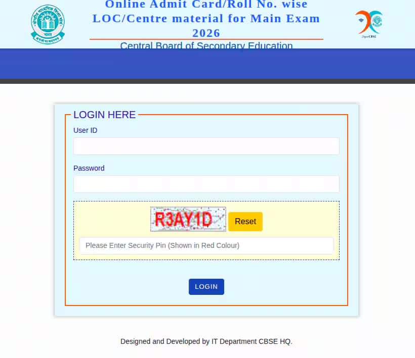 CBSE Admit Card 2026