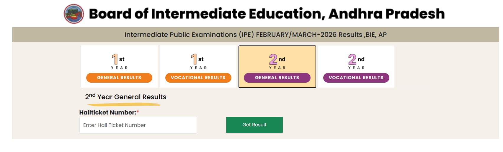 BIEAP 2026 Result Window