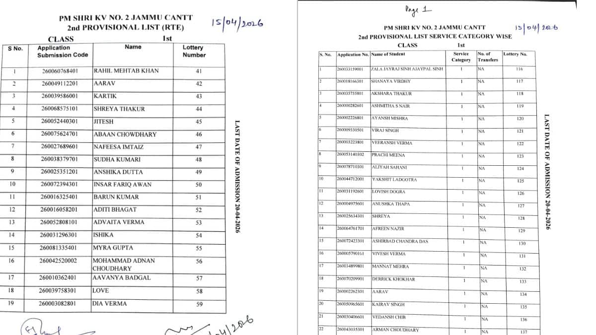 KVS%20Class%201%20Admission%202026%20Second%20Provisional%20List%20Released