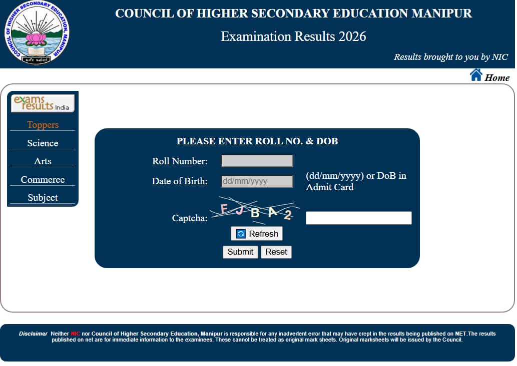 Manipur HSE Result 2026