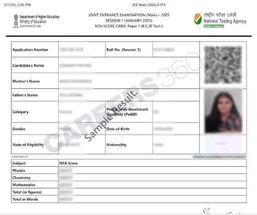 JEE Main 2026 Result