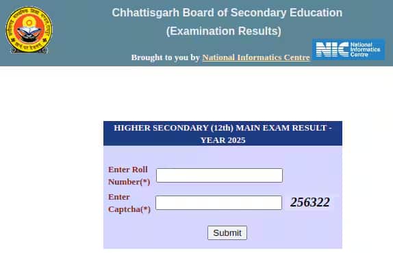 CGBSE 12th Result Roll Number-Wise