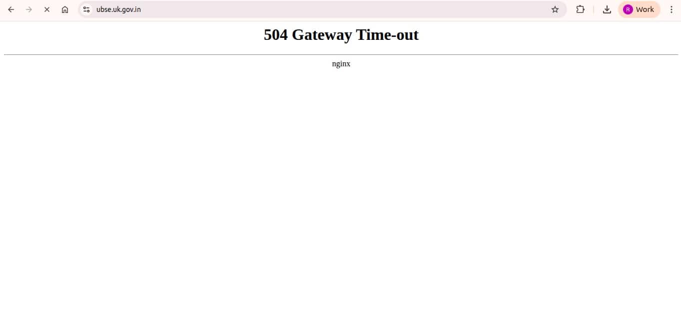 UK Board Result Website