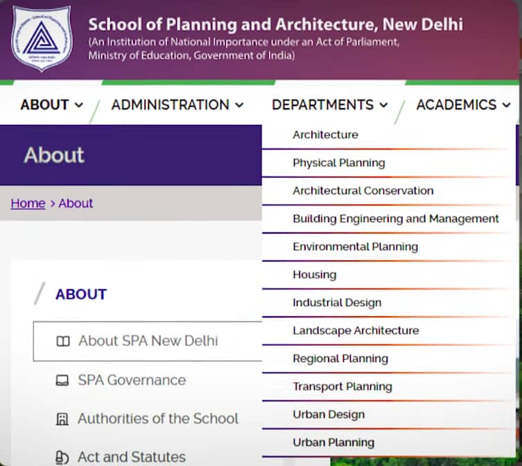 Schooling of Planning and Architecture, New Delhi
