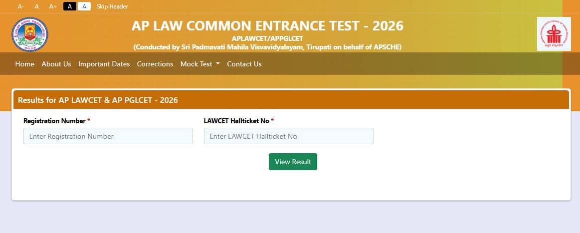 AP LAWCET 2026 Result Official Website