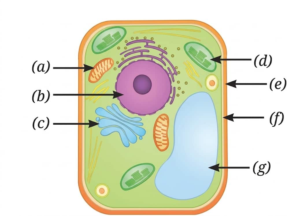 diagram of plant cell
