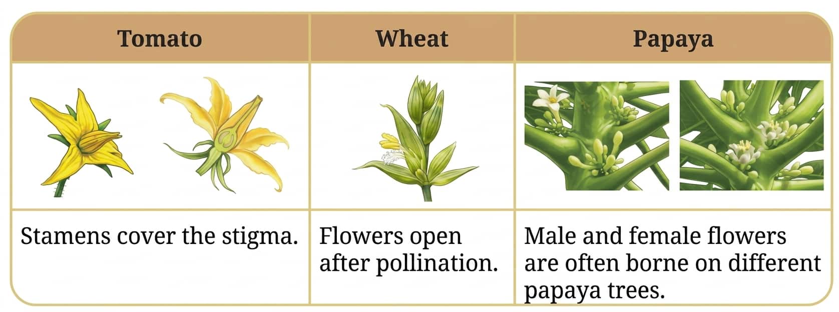 type(s) of pollination class 9 reproduction