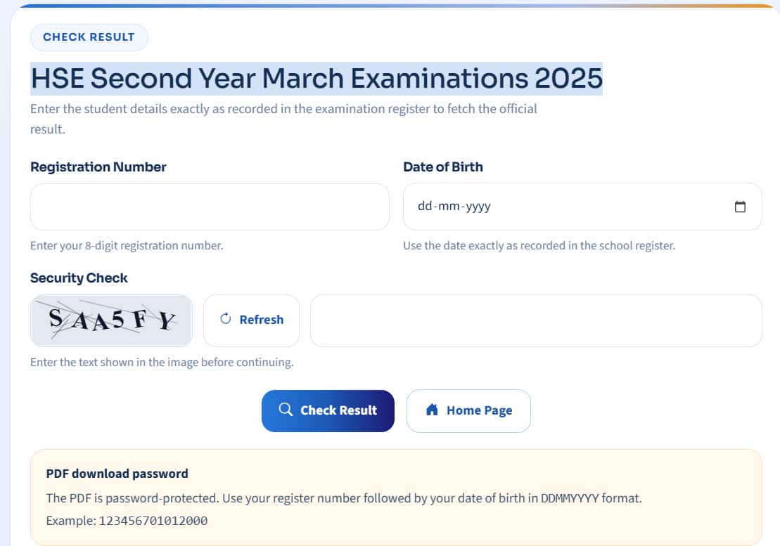 Kerala HSE Second Year Exam Result