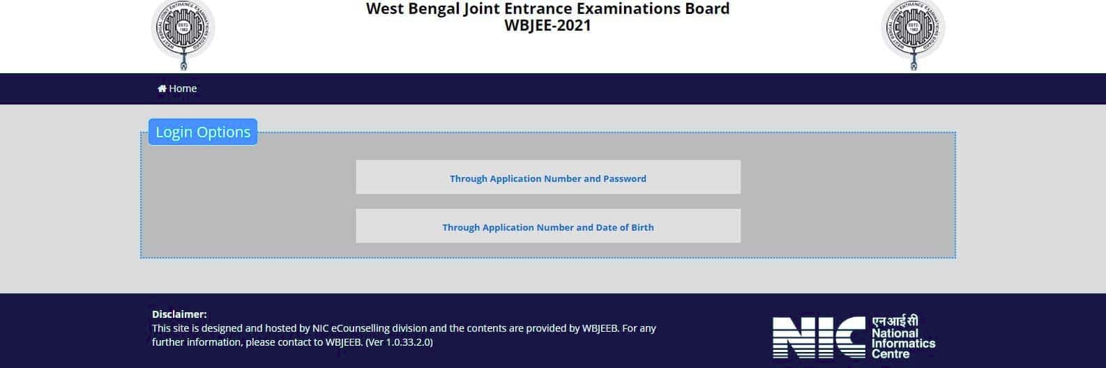 WBJEE answer key pdf download window