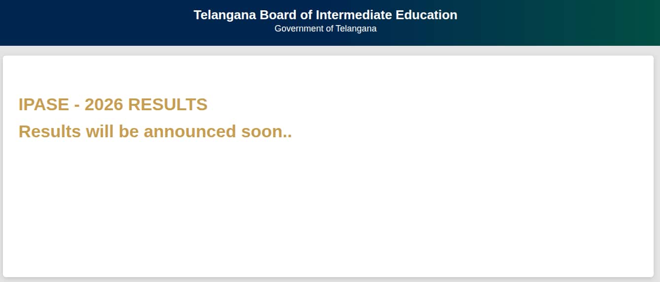 TS IPASE Result 2026