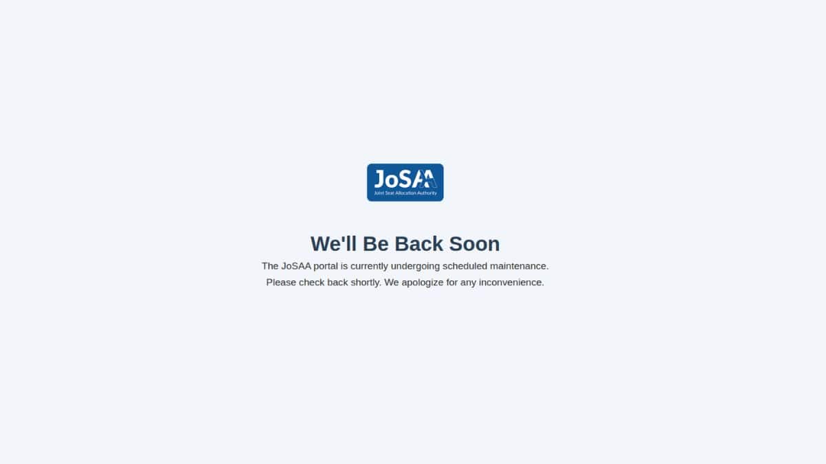 josaa-seat-matrix-site-under-maintainance-btech-admissions-featured-image