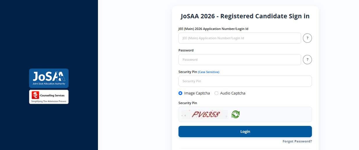 JoSAA 2026 Round 2 seat allotment out