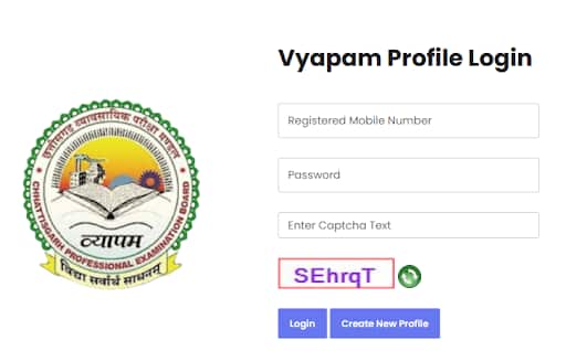 cg-vyapam-bsc-nursing-login-window