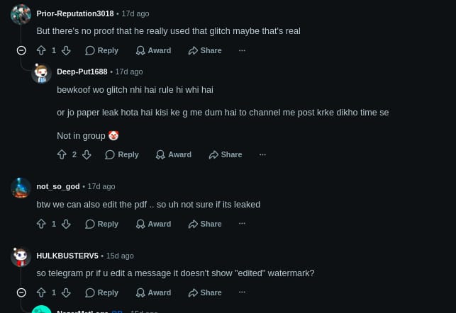 Student Reactions on Reddit 