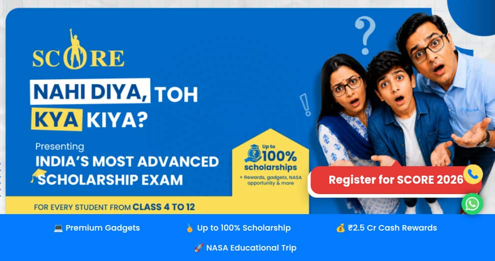Sri Chaitanya SCORE Scholarship Exam 2026