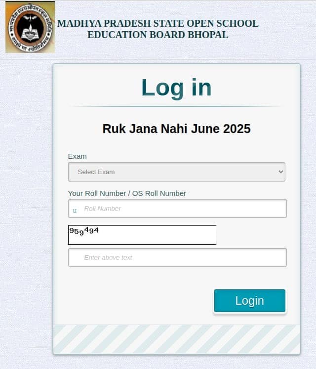 MPSOS Ruk Jana Nahi Result