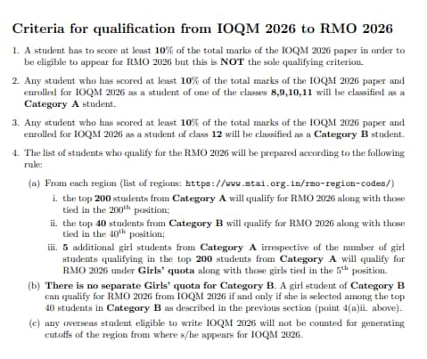 IOQM Result 2026-27