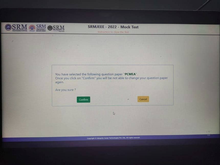 SRMJEEE_Mock_Test_Name