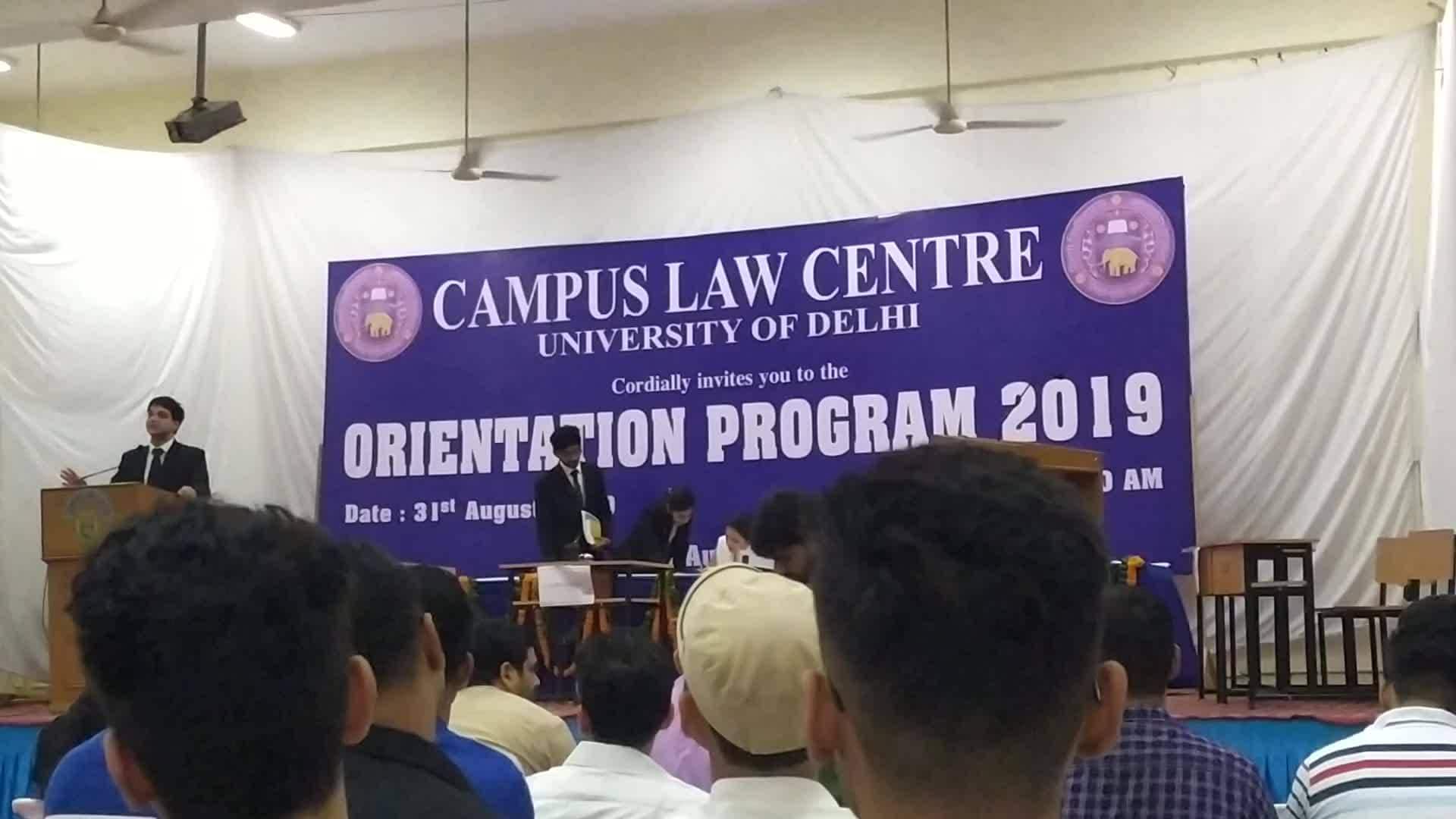 Campus Law Centre, University of Delhi, Delhi Admission, Fees, Courses
