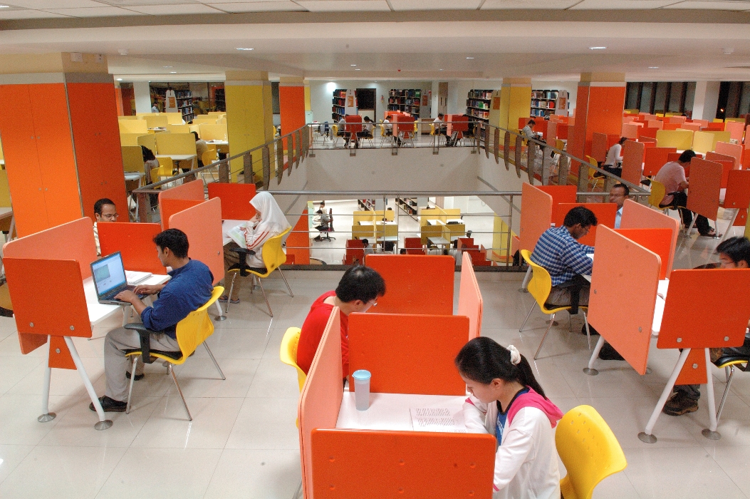 Students at Central Library