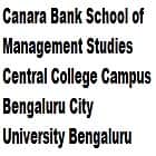 Canara Bank School of Management Studies, Central College Campus, Bengaluru City University, Bengaluru
