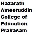 Hazarath Ameeruddin College of Education, Prakasam