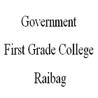 Government First Grade College, Raibag