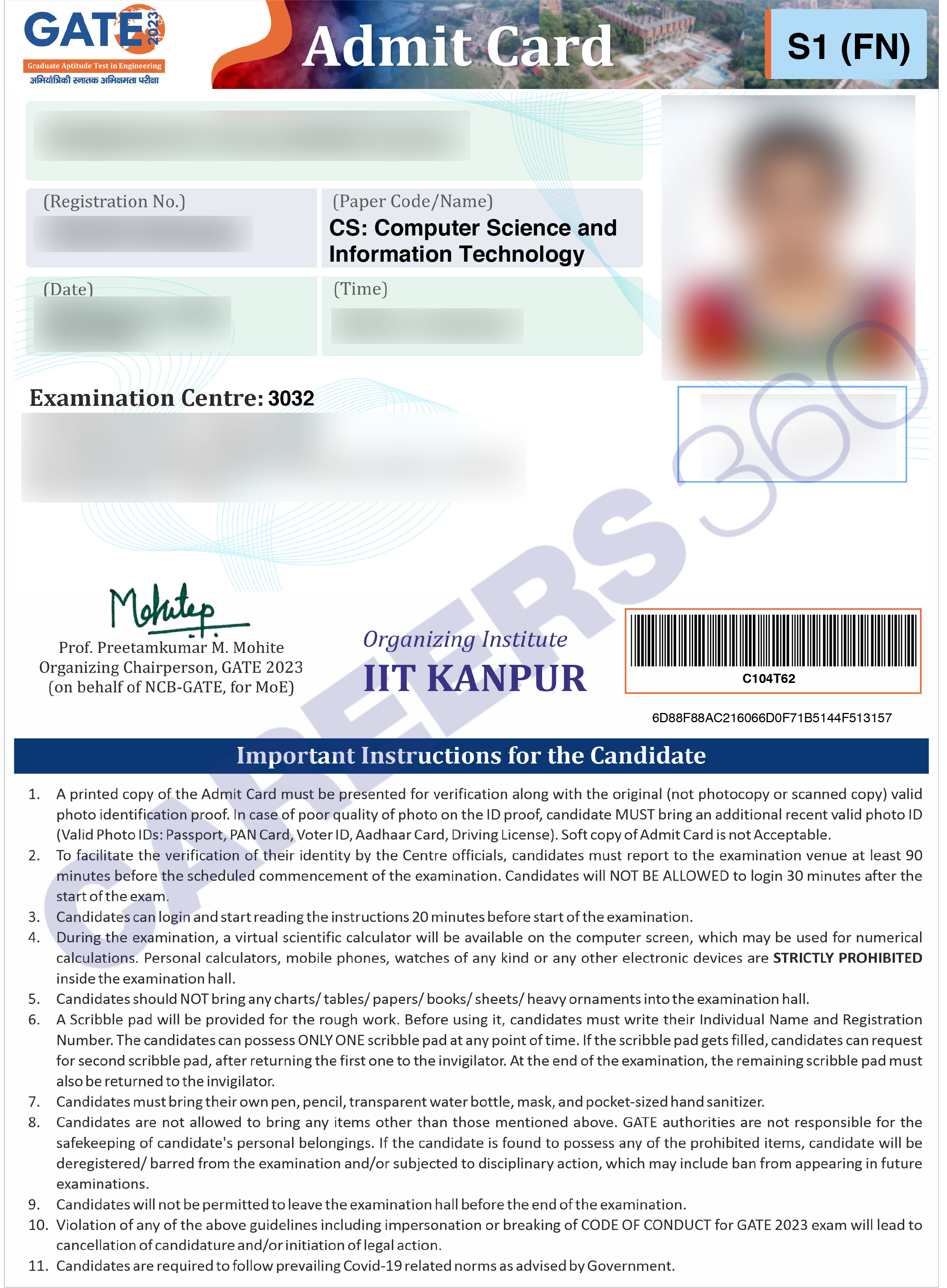 GATE Exam 2024 Dates (Out), Admit Card, Pattern, Syllabus, Question