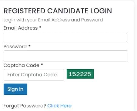 Application login window