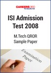 ISI Admission Test 2008 M.Tech QROR Sample Paper