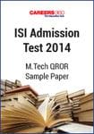 ISI Admission Test 2014 M.Tech QROR Sample Paper