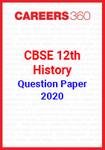 CBSE 12th History Question Papers 2020