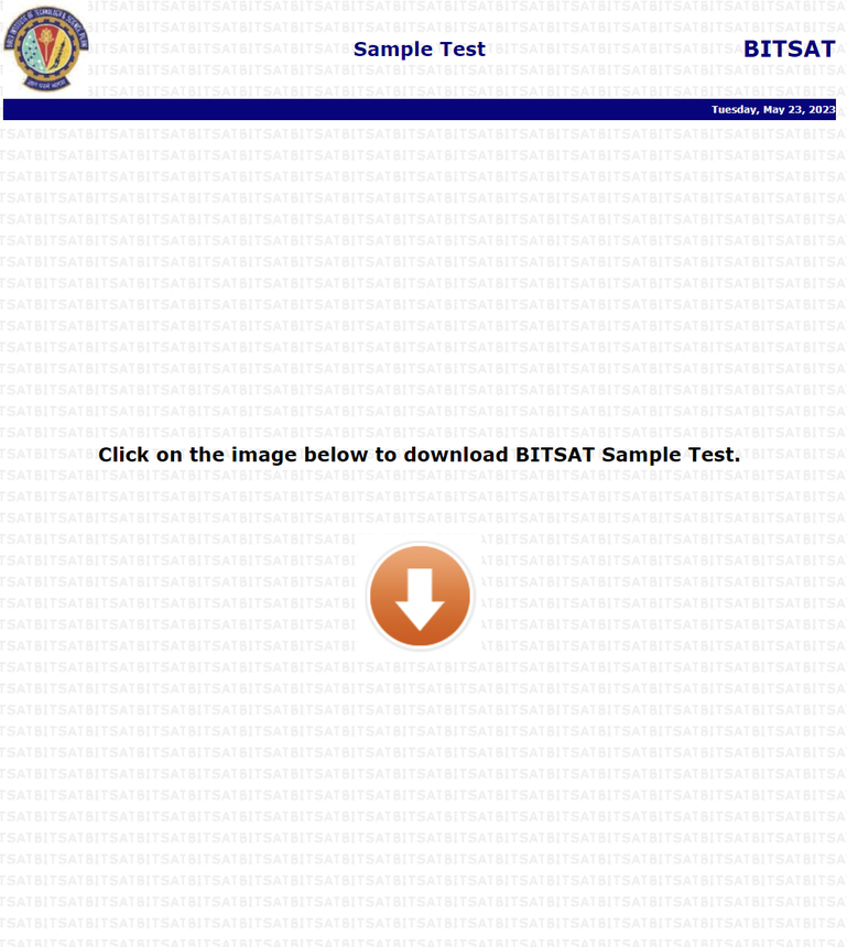 bitsat 2023 mock test sample papers official website bitsasmission com