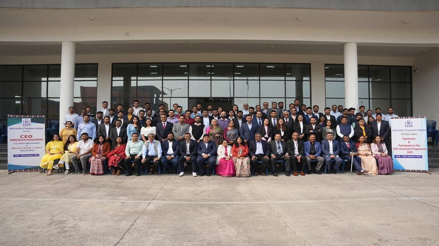 IIM Sambalpur hosts ‘CEO Immersion Programme’ MBA batches. (Image source: Official)