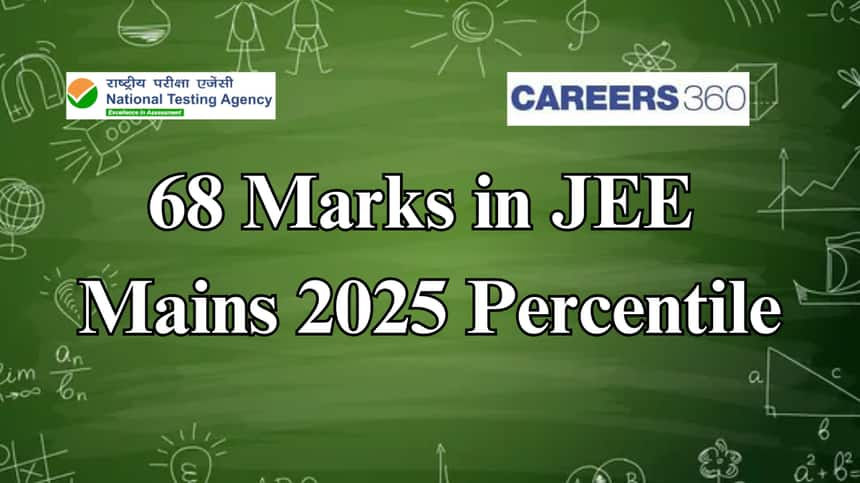 68 Marks in JEE Mains 2025 Percentile: Check Expected Rank and Colleges