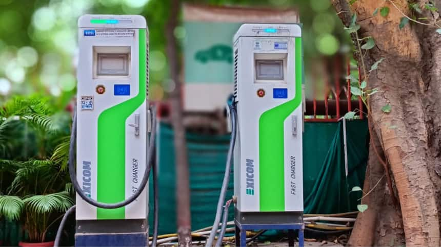 Electric vehicle charger in Delhi. According to NSDC, much of Rajasthan’s growth in EV skill development is owed to its proximity to Delhi (Image: BSES Delhi website)