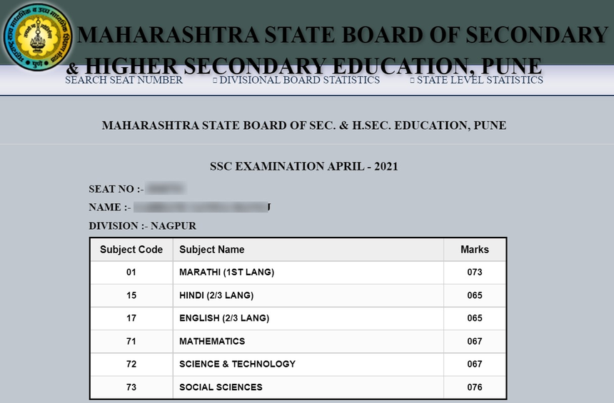 Maharashtra SSC Result 2022 Check result at mahresult.nic.in