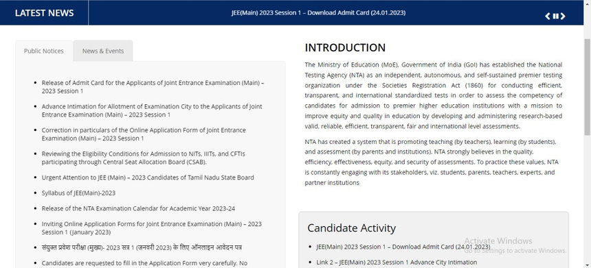 nta jee mains admit card, jee main 2023 time, jee main nta nic in 2023, jee main official website 202, jee main 2022 question paper pdf