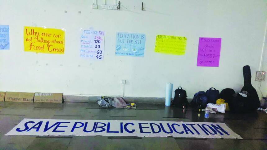 Protest IIT Delhi: Protest against stipend hike delay - Telegraph India